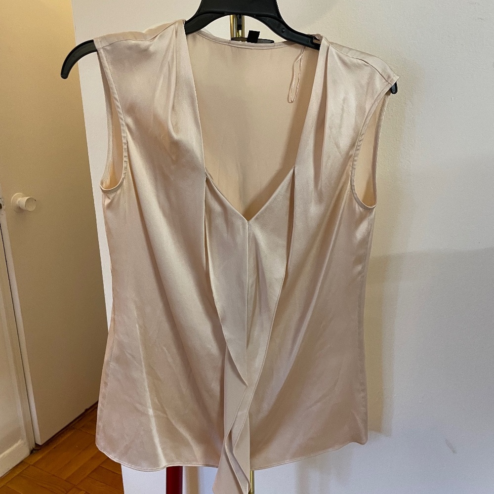 Hugo boss pink silk blouse